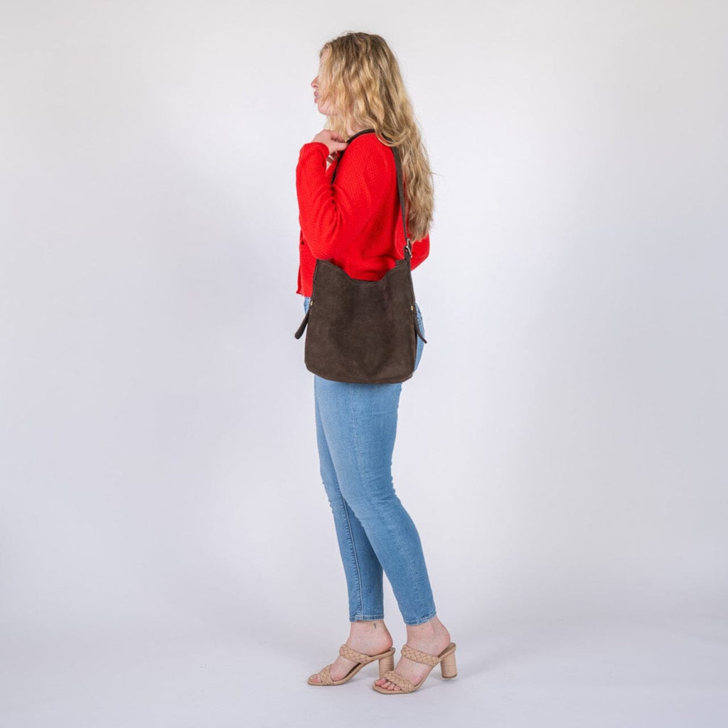 JULIANNE LEATHER HOBO BAG - SMALL