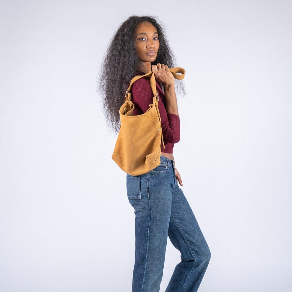 JULIANNE LEATHER HOBO BAG - SMALL