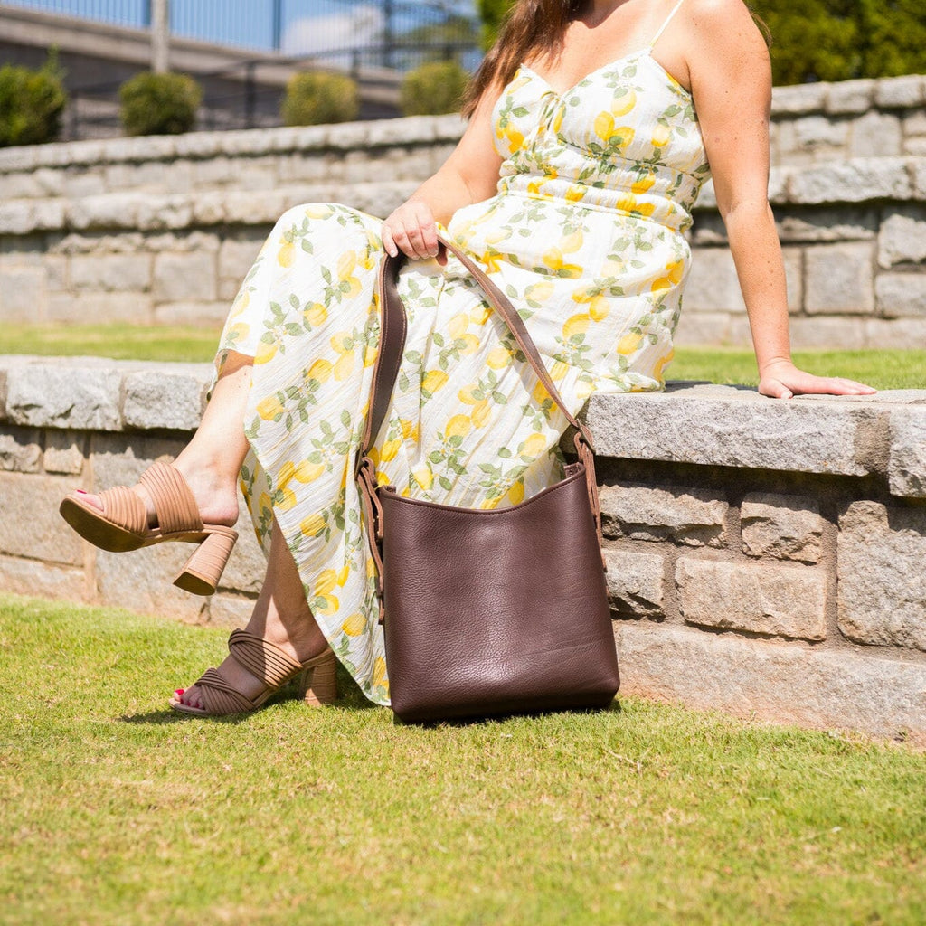 JULIANNE LEATHER HOBO BAG - SMALL