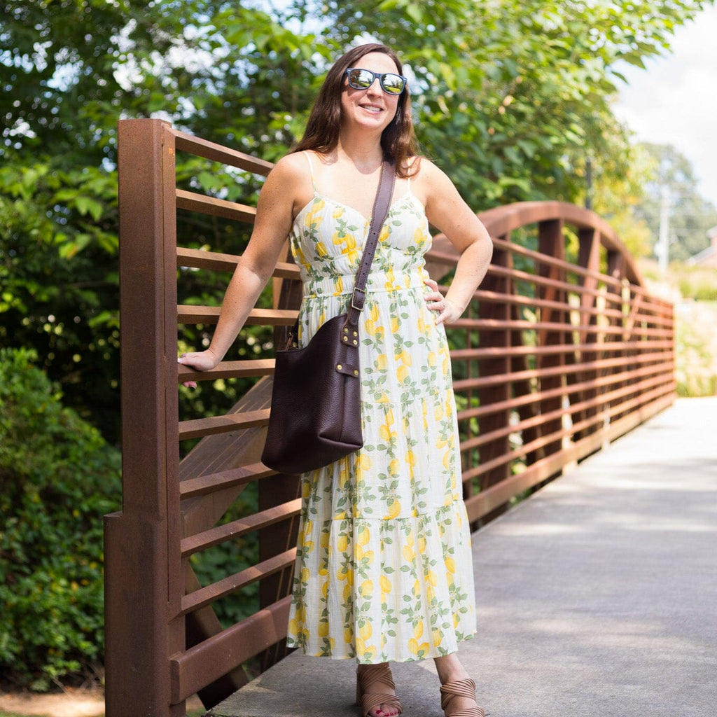 JULIANNE LEATHER HOBO BAG - SMALL