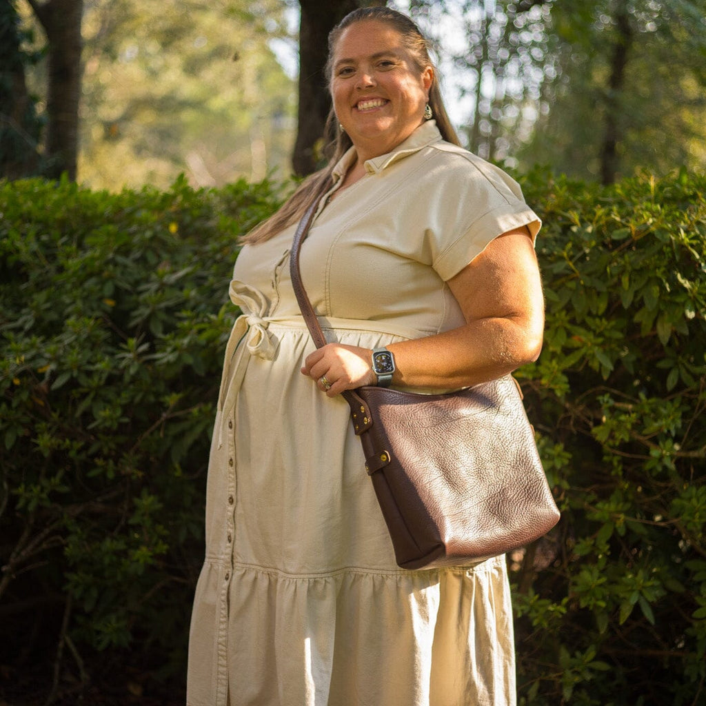 JULIANNE LEATHER HOBO BAG - SMALL