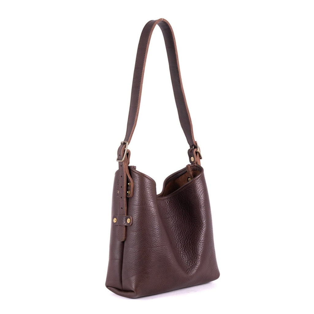 JULIANNE LEATHER HOBO BAG - SMALL